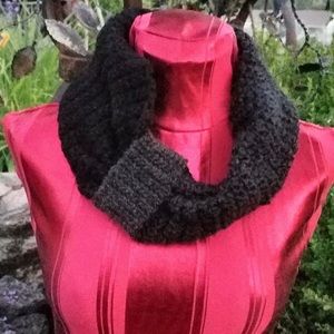Black Infinity Scarf Cowl
